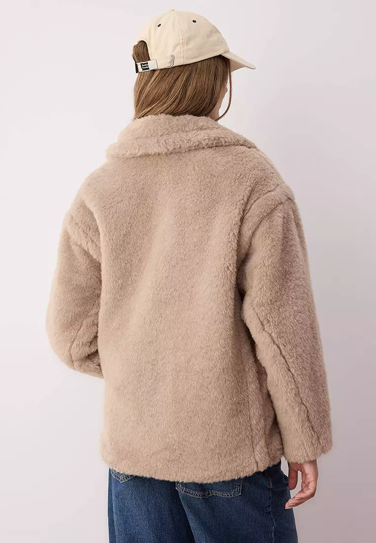 Oversize Short Plush Coat