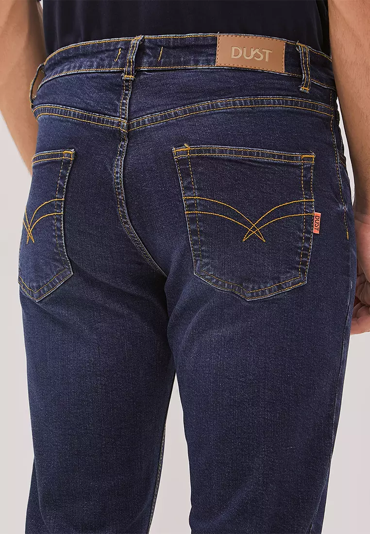 DUST Celana Slim Jeans Shankara Dark Blue (DM.3725)