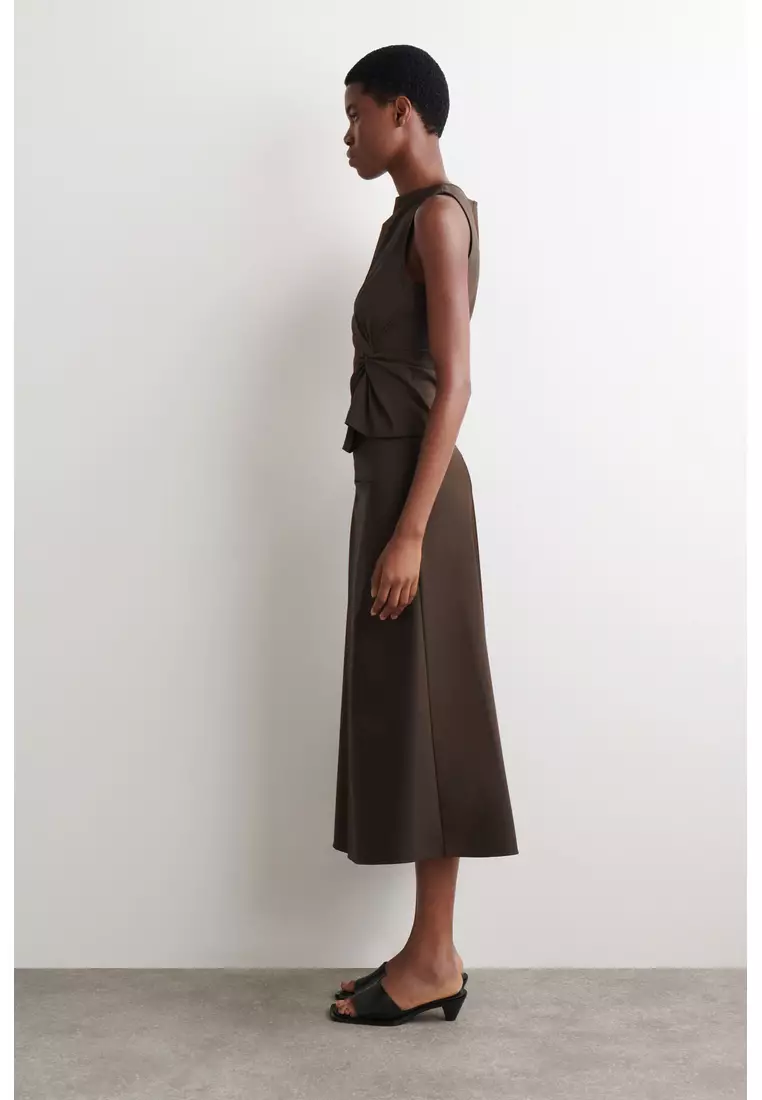 lapel midi dress Satin Lapel Midi Dress – FashionByTeresa