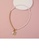 Glamorousky white Simple Personality Plated Gold Alphabet B Pendant with Beaded Necklace 28733AC2F0EF96GS_4
