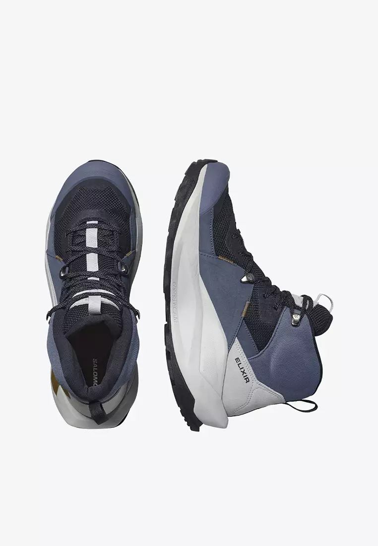 Elixir Mid Gore-tex Men Outdoor Shoes in Dark Navy / Grisaille / Gray Violet