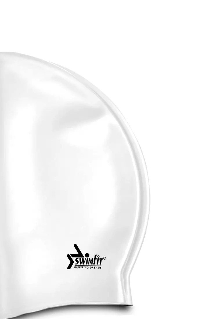 Buy Swimfit High Quality Silicone Solid Swim Cap - White 2024