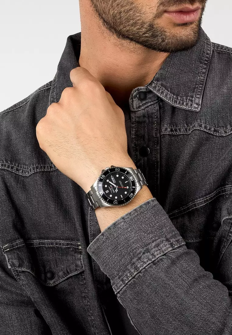 Buy Sector 【2 Years Warranty】Sector 230 43mm Male's Black Automatic ...