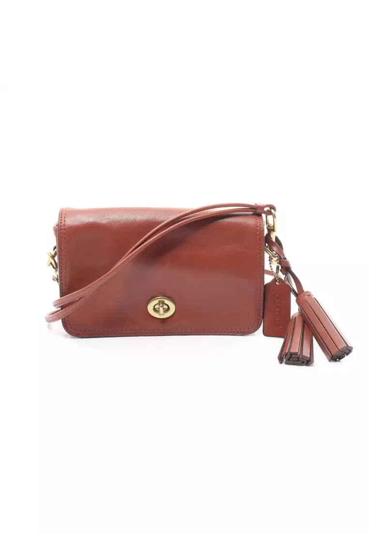 Buy Coach Pre loved Coach Legacy penny Shoulder bag leather Brown