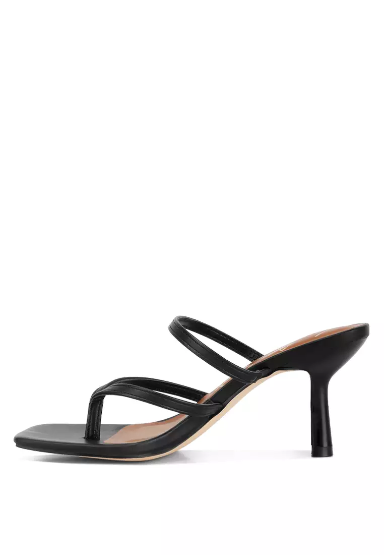 Buy London Rag Black High Heeled Casual Sandals Online | ZALORA Malaysia