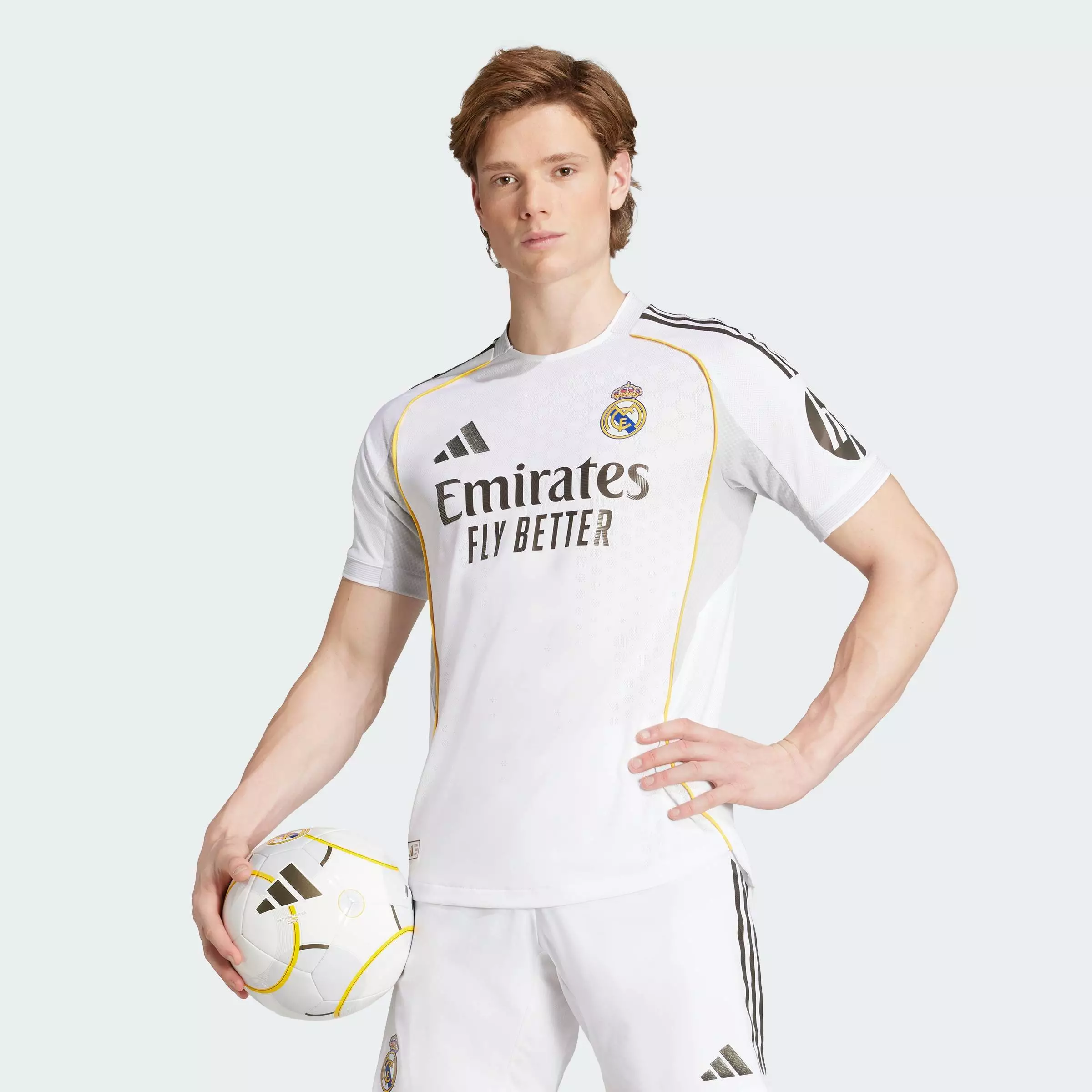 Football Real Madrid 25/26 Home Authentic Jersey Men White JV5918