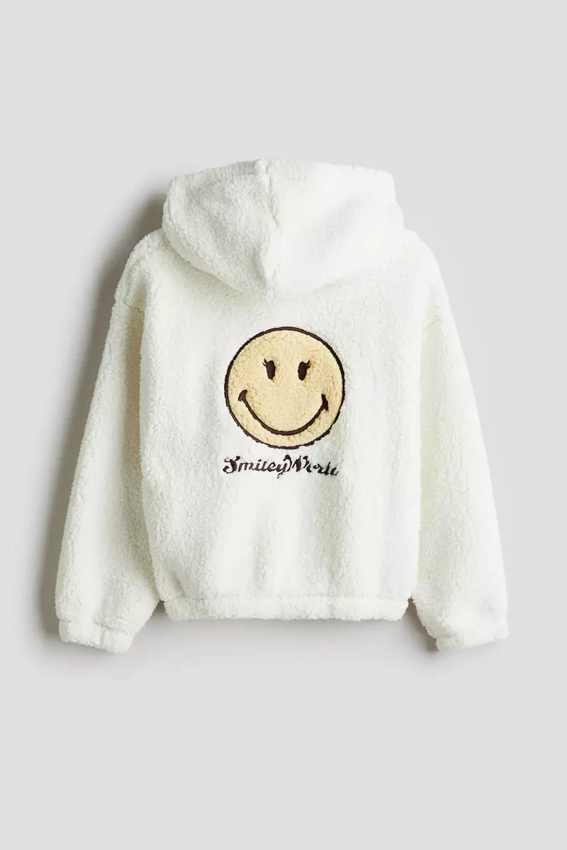 Teddy zip-through hoodie