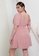 MISSGUIDED pink Milkmaid Skater Dress 3E13EAAD6649A4GS_6