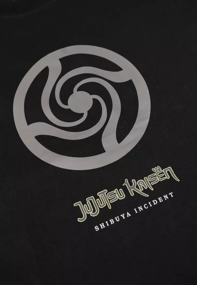 3Second x Jujutsu Kaisen T-Shirt Short Sleeve Relaxed Fit Cotton Shibuya Incident 59 410226