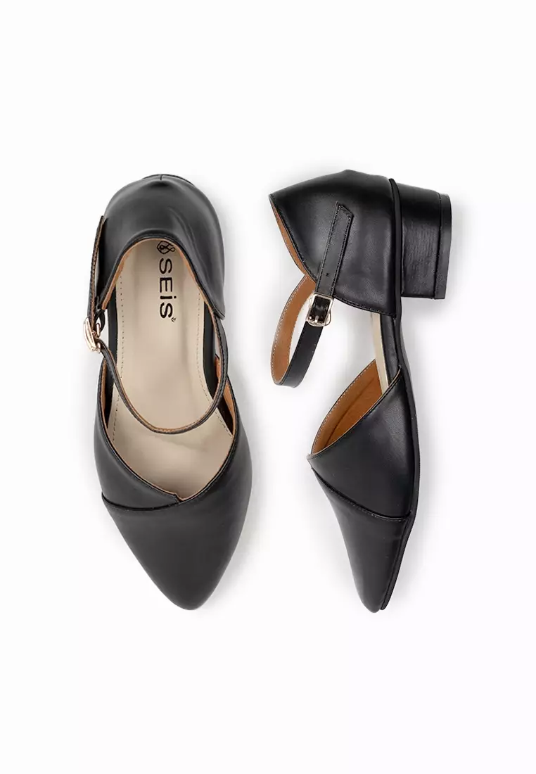 SEIS Salsa Sepatu Heels Wanita Hak 3 cm - BLACK