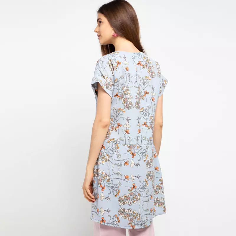 Sophistix Russell Blouse in Blue Print