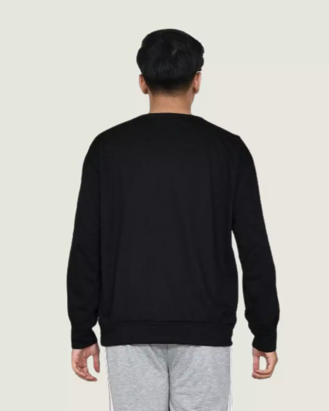 Sweater Pria - Knitted Basic HITAM