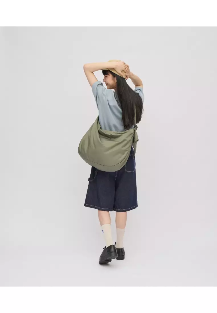 Plain-Me Cloud Bag-Olive (L)  Polyester 100%