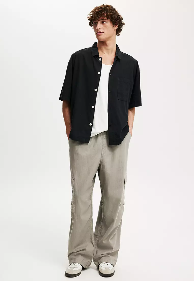 Eli Linen Blend Short Sleeve Shirt