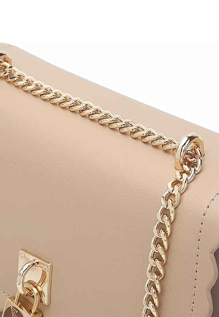 Women's Chain Shoulder Bag / Sling Bag / Crossbody Bag (單肩包 / 斜孭袋) - 棕色