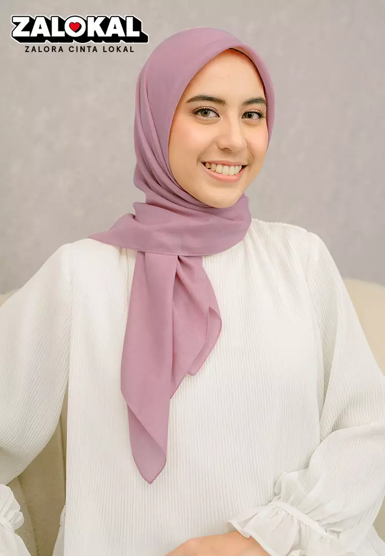 Theya Voal Square Pearly Purple