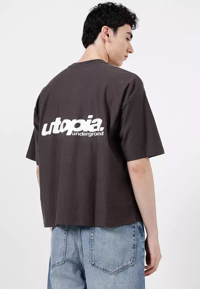 Cropped Fit Graphic T-Shirt