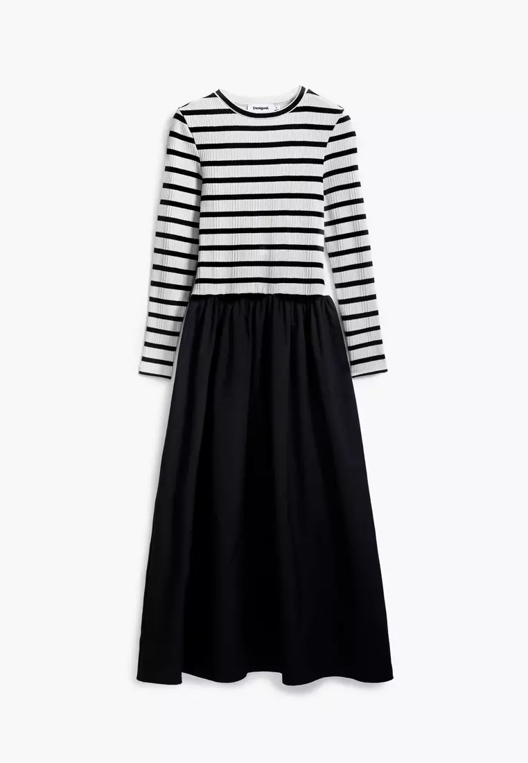 Combined midi dress