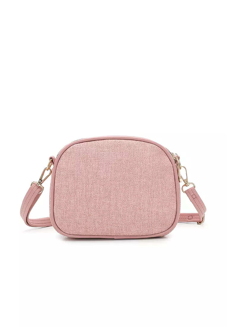 Women's Sling Bag / Crossbody Bag / Shoulder Bag (Tas Selempang Wanita / Tas Bahu Wanita) - Merah Jambu