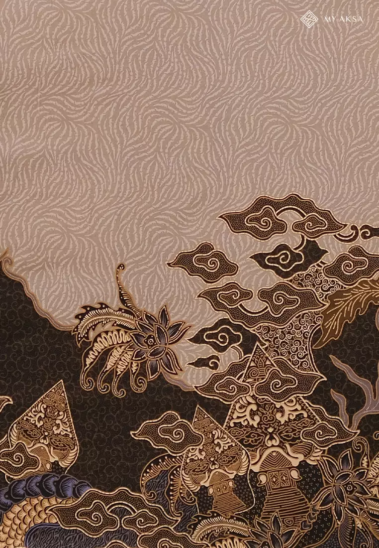My Aksa Kain Batik Print Mahaveer Brown