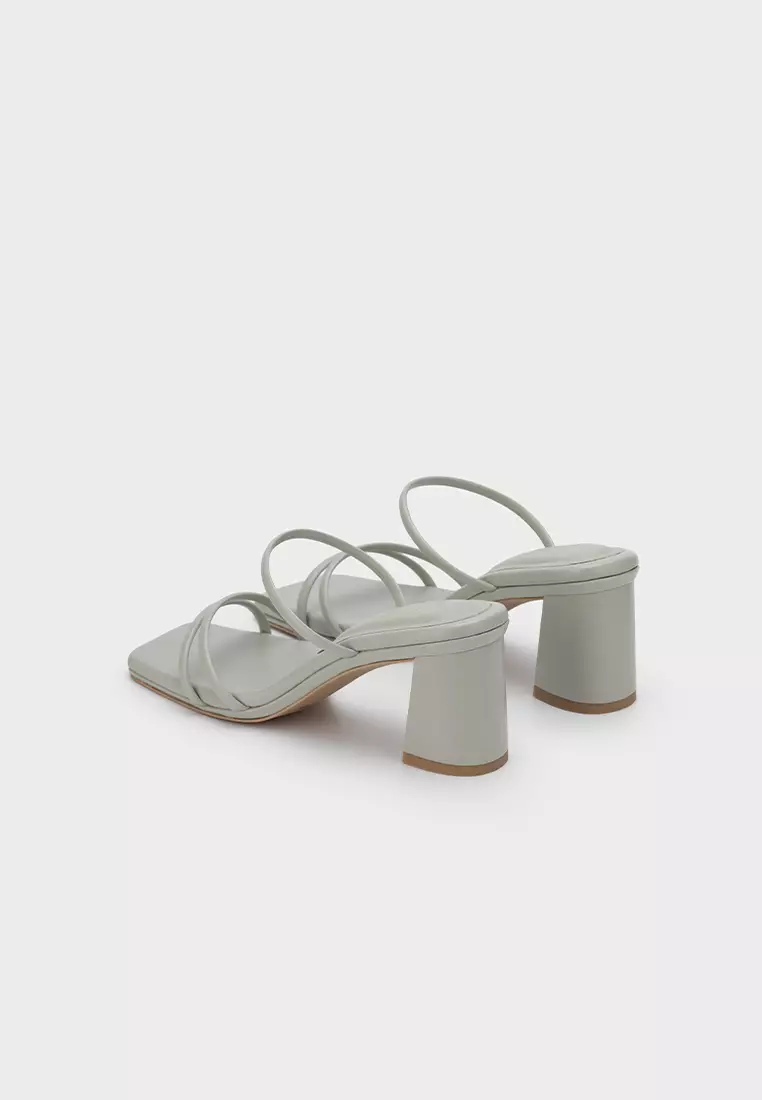 CLOUDFOAM STRAPPY BLOCK HEEL SLIDE