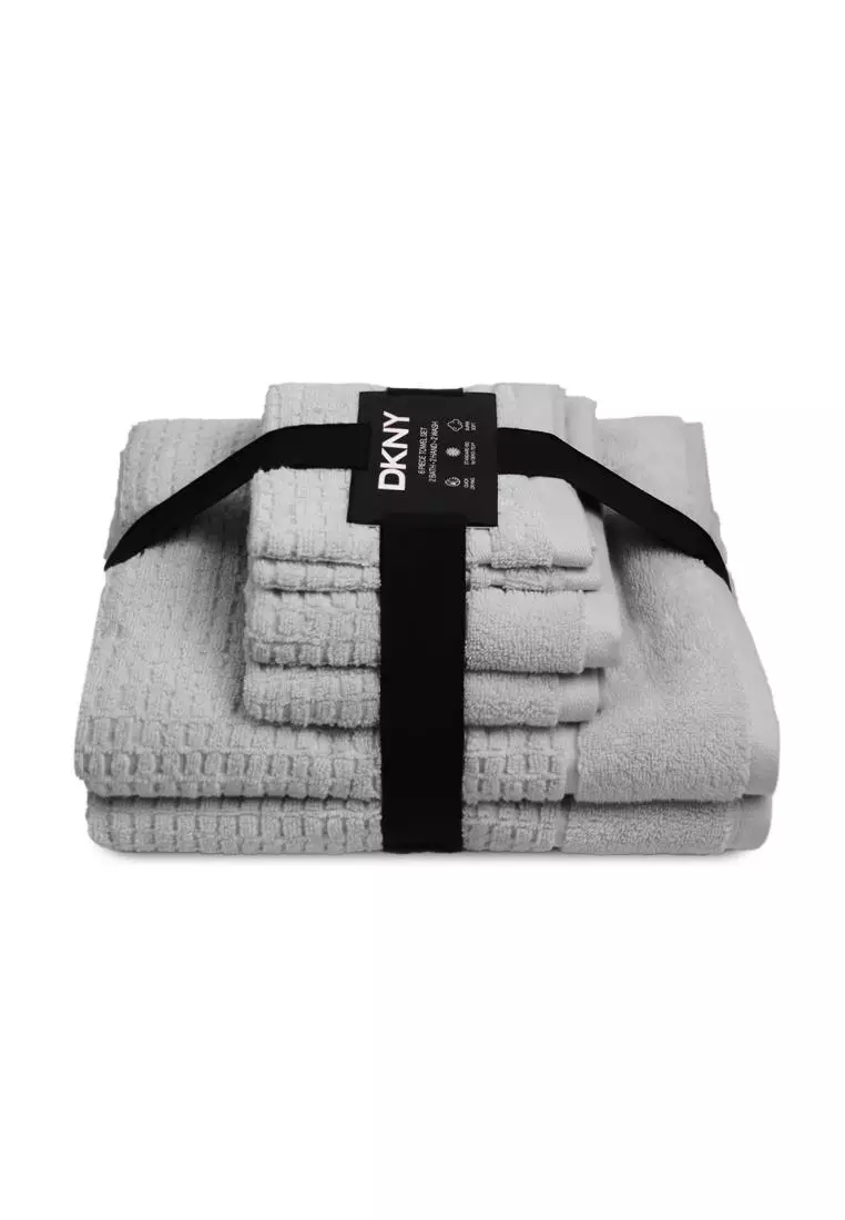 Dkny Quick Dry 6-Piece Towel Set - Black