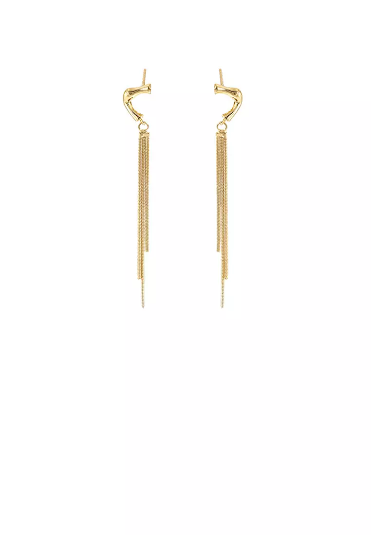 Gold deals tassel earrings
