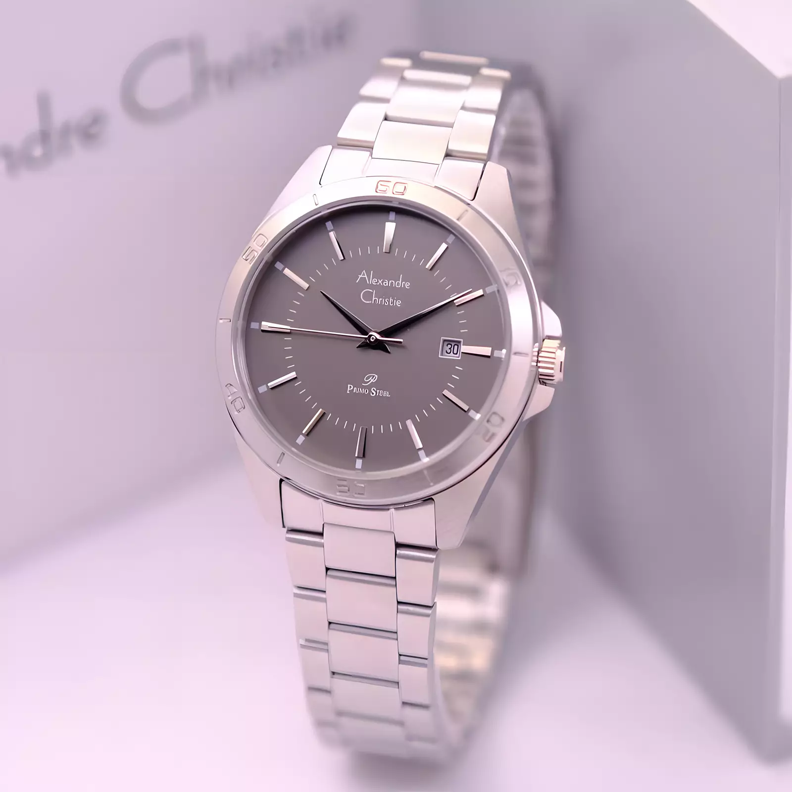Jam Tangan Analog Wanita - Primo Series - Silver Grey - Stainless Steel - 1011 LDBSSGR