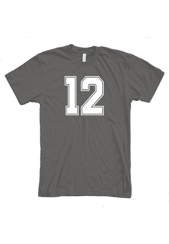 MRL Prints grey Number Shirt 12 T-Shirt Customized Jersey 17C26AAD668BB6GS_1