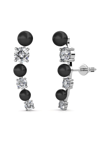 Her Jewellery silver ON SALES - Her Jewellery Finley Earrings (Black) with Premium Grade Crystals from Austria A0491AC235D95EGS_1