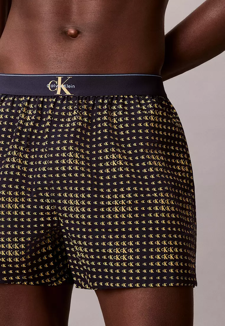 Cotton Monogram Slim Boxers - Calvin Klein Underwear