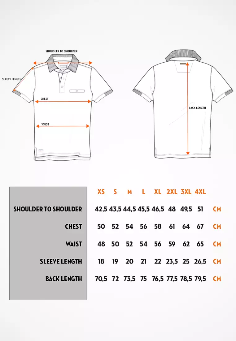 Men White Polo with Black Stripes