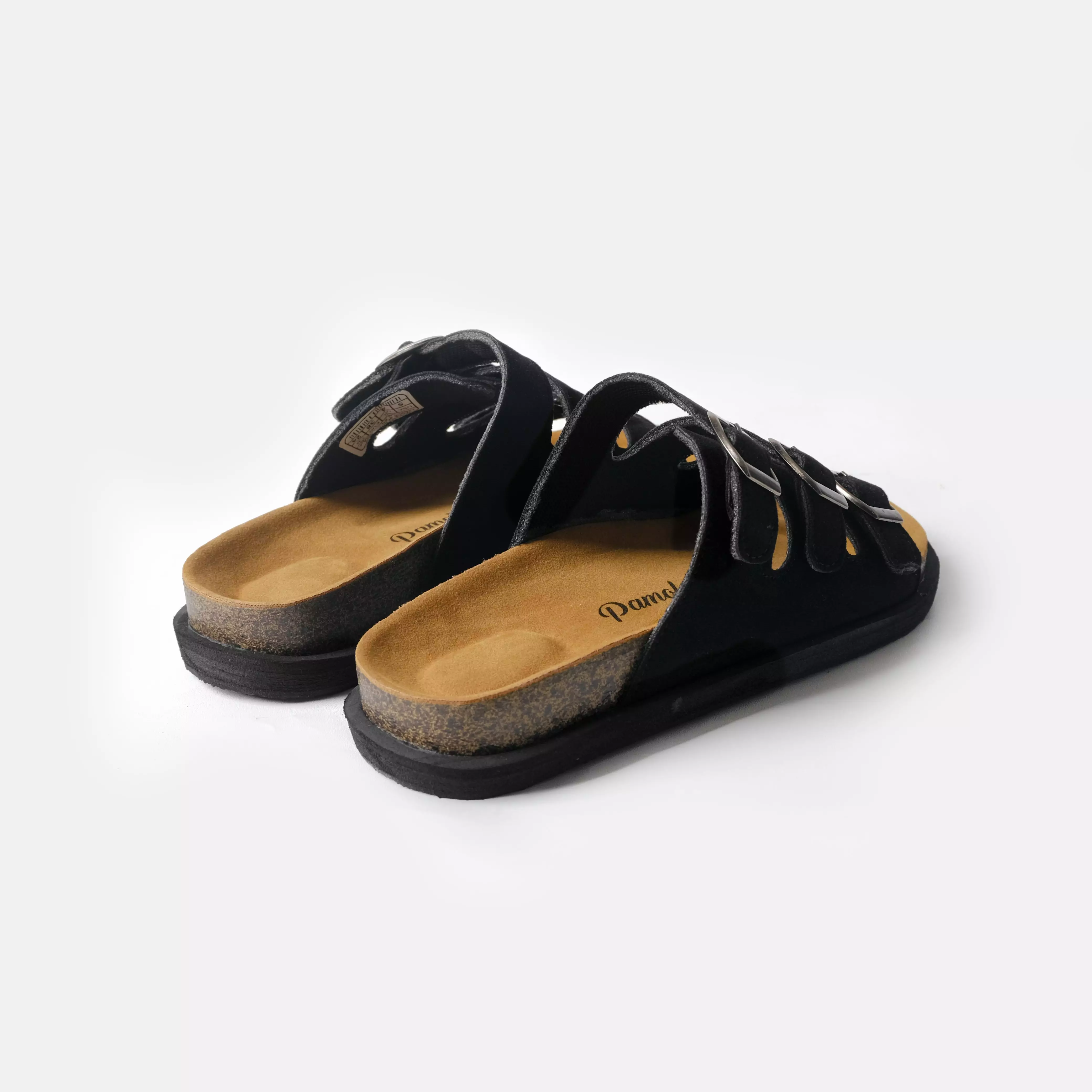 Pamole - Sandal Wanita Kekinian Sandal Flat Wanita Sendal Wanita - Lava Series - Hitam
