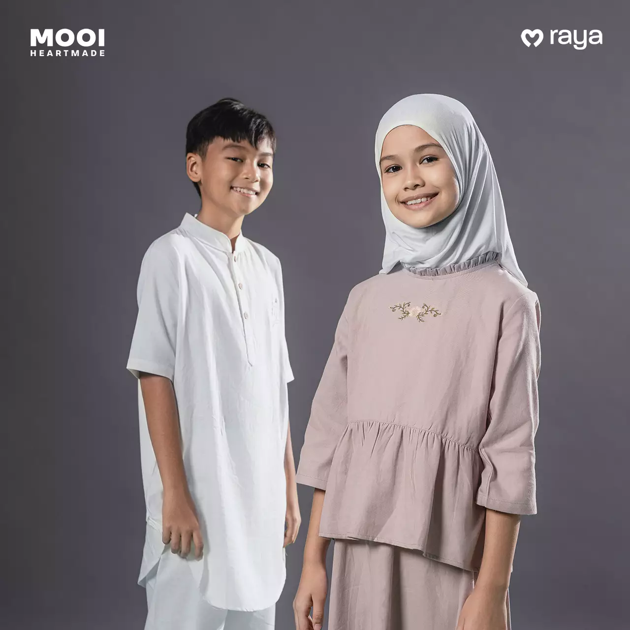 Mooi Pashmina Instan Anak Hijab Anak - White
