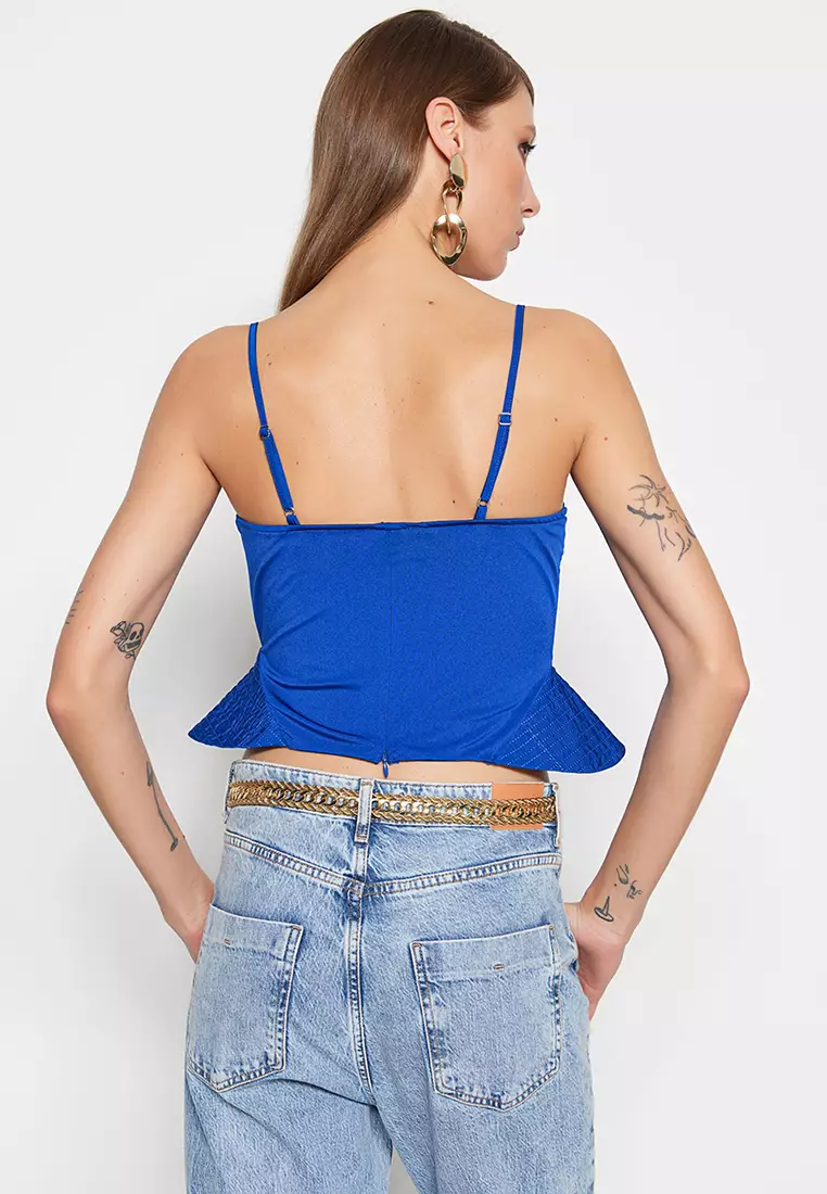 Knitted Bustier Crop Top