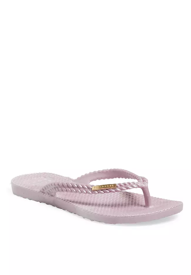 Purple thong sandals shop