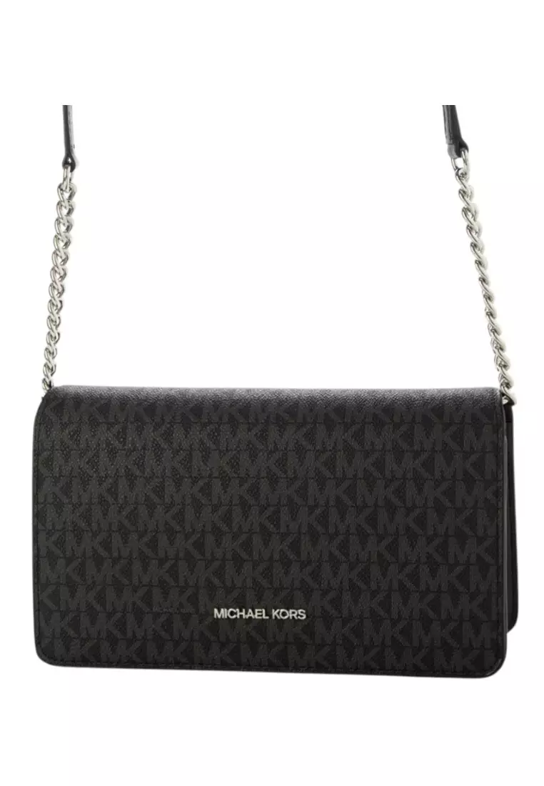 Jet Set Medium Crossbody Bags Michael Kors Medium Jet Set Leather Cross Body Bag Black FARFETCH PH