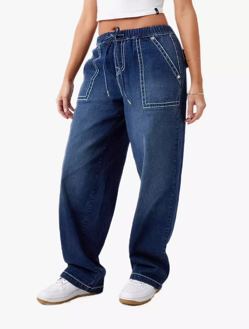 Pantalon Deportivo Mujer Pantalones Jogger Relajados Con Logotipo