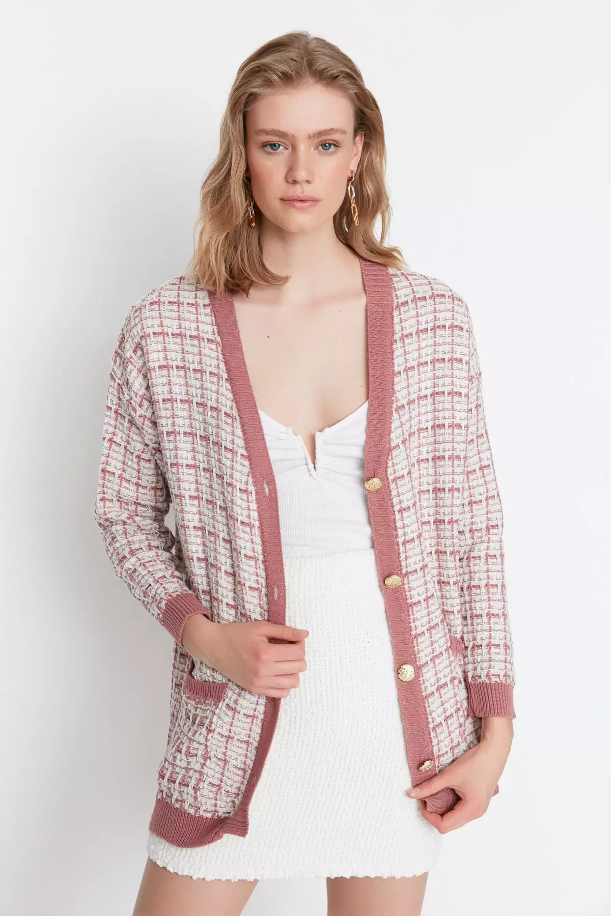 Buy Trendyol Basic Cardigan in Pink 2024 Online