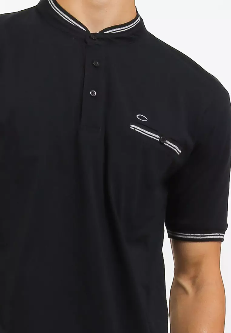 CF Polo Shirt - Mandarin Collar