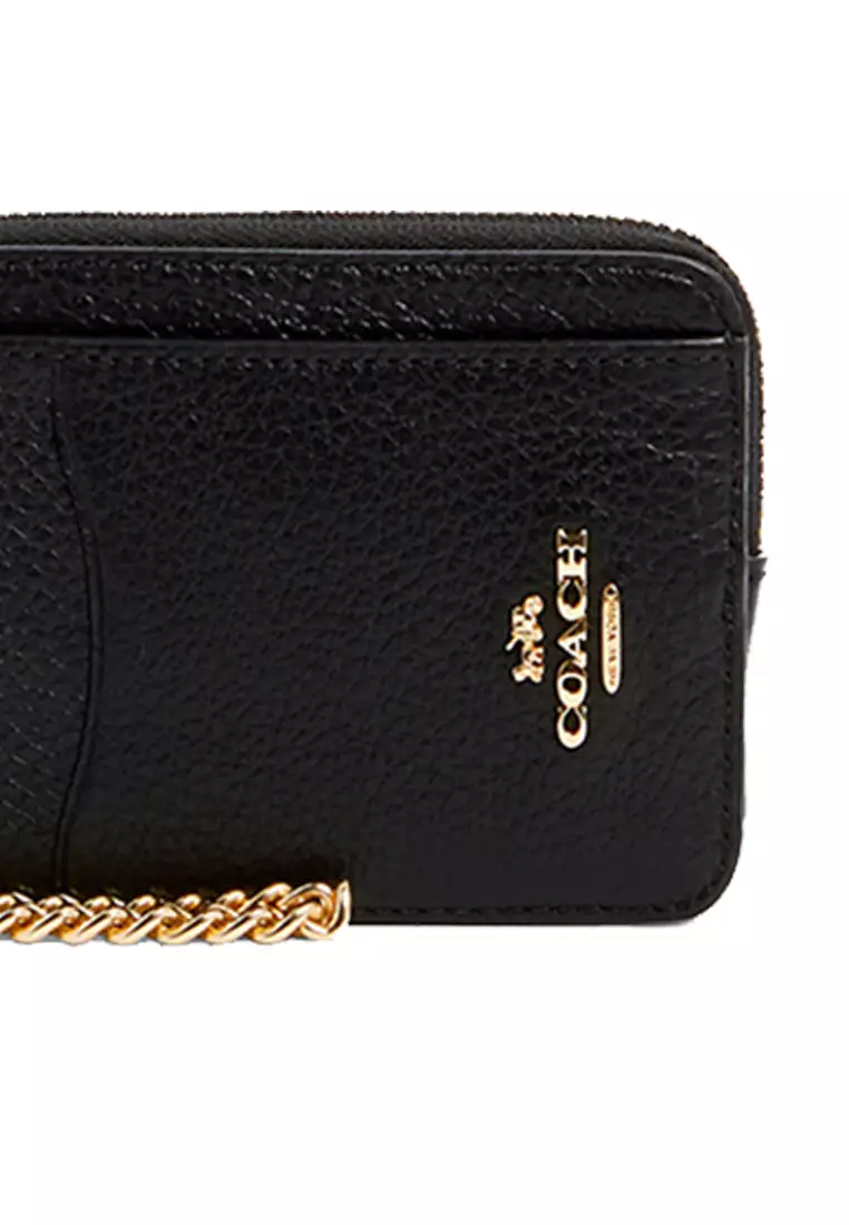 Buy Coach Coach Zip Card Case Black 6303 2024 Online ZALORA