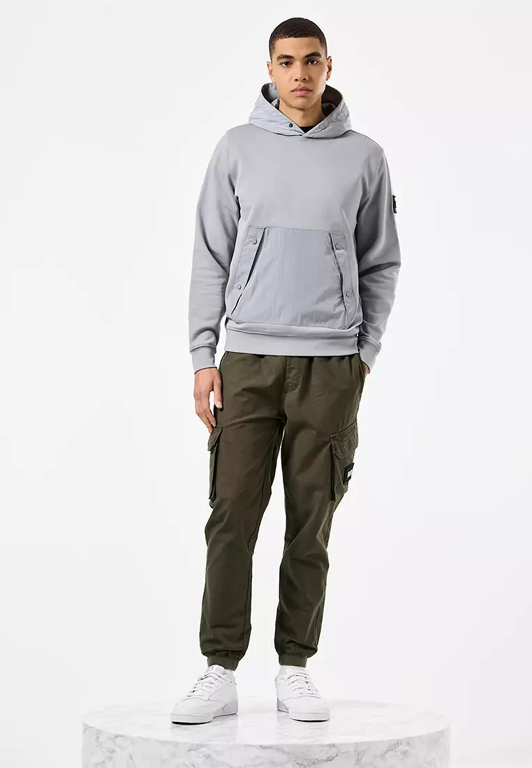 MENS SMOKEY SUMIDA PARACHUTE POCKET HOODIE