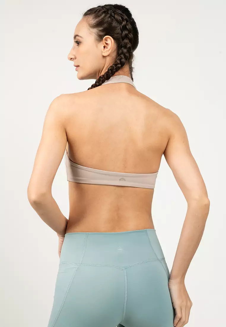 Ultra Soft Scrunch Halter Crop Bra