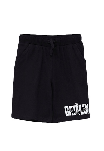 LC WAIKIKI black Batman Printed Boys' Shorts 1A285KA50599F4GS_1