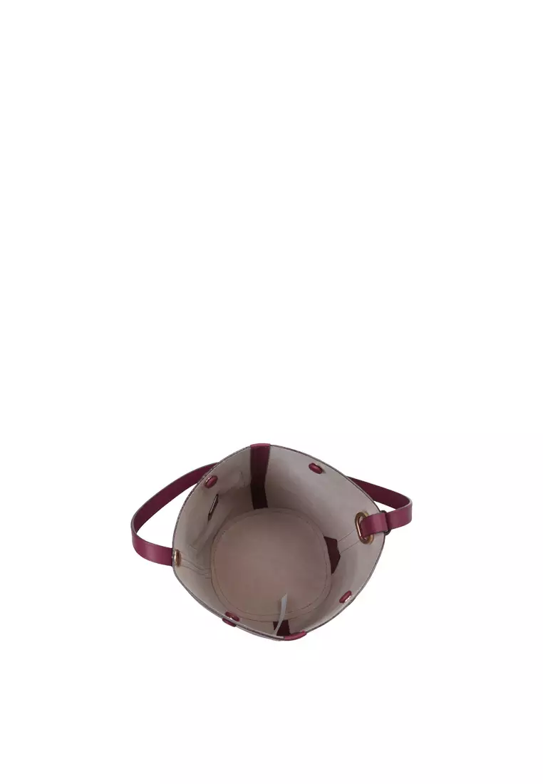 ORUKAMI Pocket Convertible Bucket Tote Small II - Berry