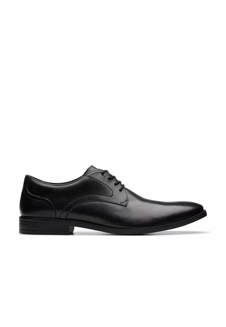 Buy Clarks Mens Brandon Lace Formal Shoes - Black Leather 2026 Online ...