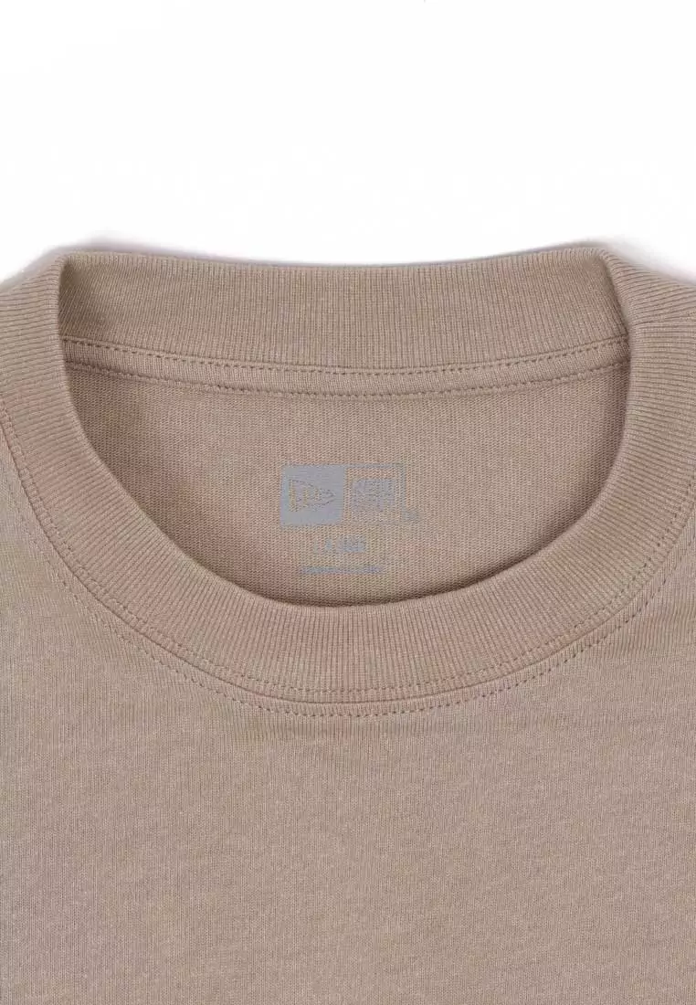 NE Wordmark 1920 Khaki Oversized Short Sleeve T-Shirt
