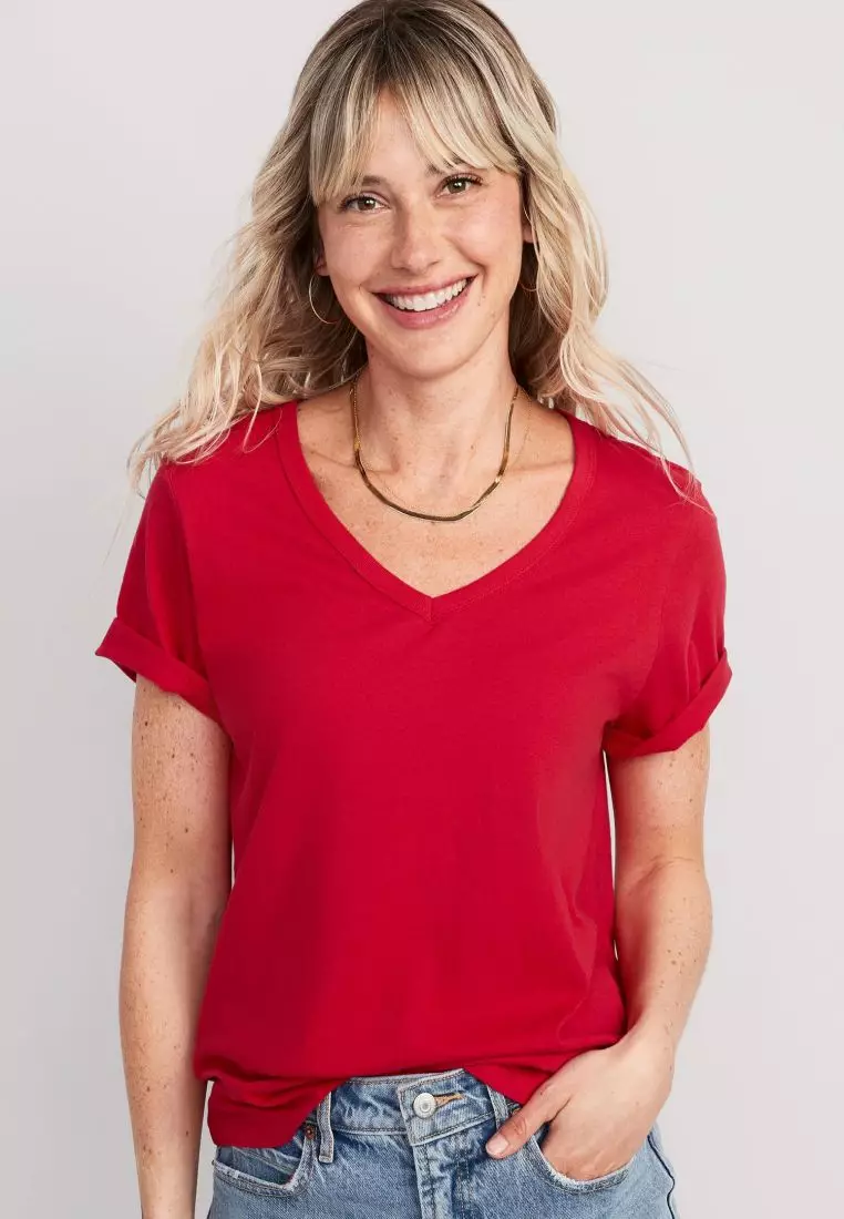 Old navy deals red shirt womens