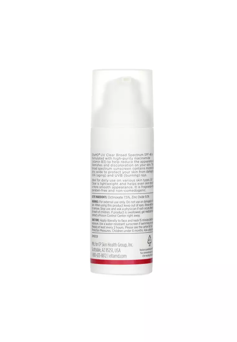 ELTAMD - UV Clear Facial Sunscreen SPF 46 - For Skin Types Prone To Acne, Rosacea & Hyperpigmentation 48g/1.7oz