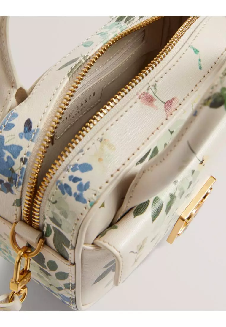 【TED BAKER】ANILEE フローラル トップハンドル クロスボディ Buy TED BAKER ANILEE Tb Detail Floral Mini Leather Bag Ecru